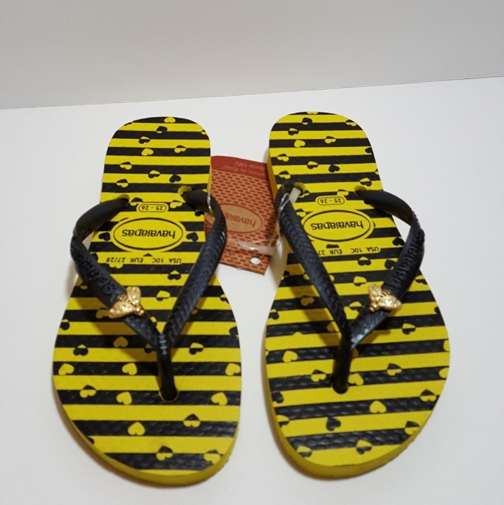 Havaianas Citrus Yellow Flip Flops Size 10c